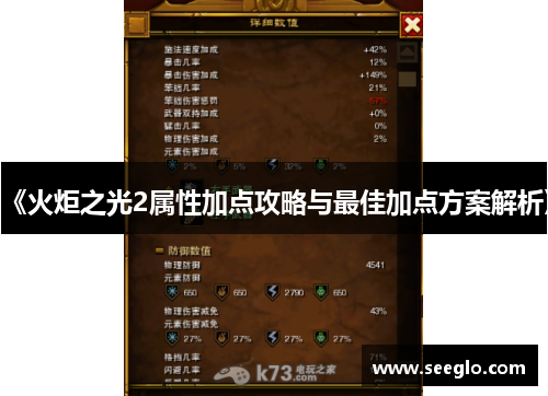 《火炬之光2属性加点攻略与最佳加点方案解析》